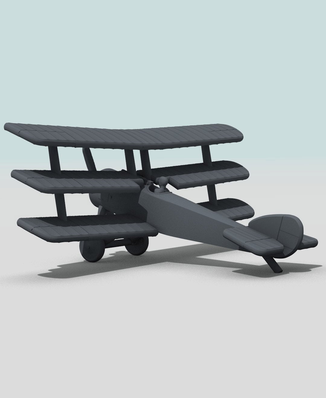 1:144 Sopwith Triplane 3d model