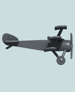 1:144 Sopwith Triplane 3d model