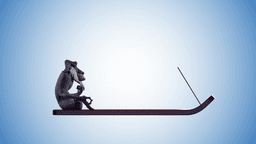 Zen Monkey Shaman Incense Stick Holder 3d model