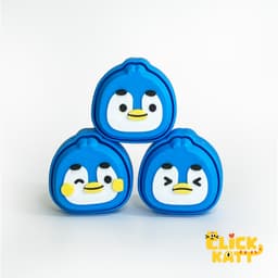 Penguin - Clicker Fidget Toy Keychain 3d model