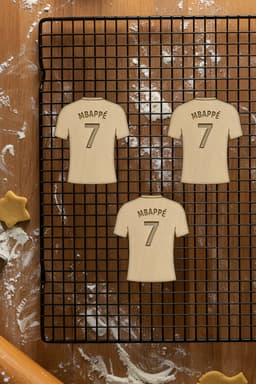 Mbappe Cookie Cutter, Biscuit Cutter 3d model