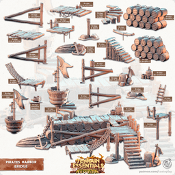 Pirate's Harbor Set (Pre-Supported) 3d model