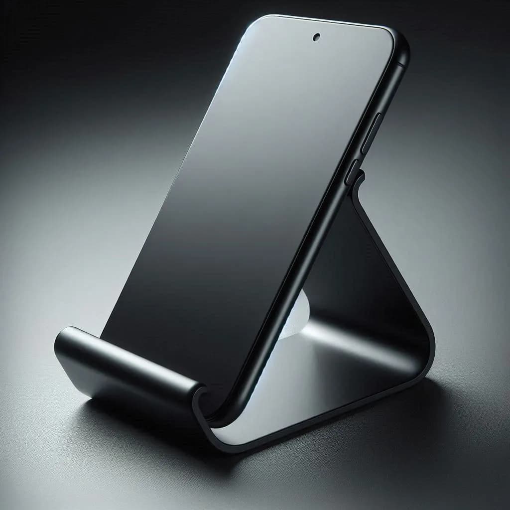 Curved Design Phone Stand, Smartphone Holder 3d model