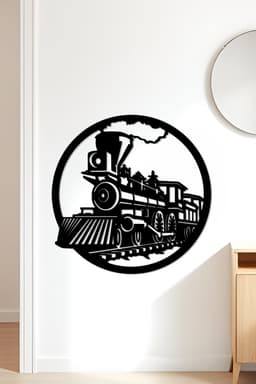 Train Wall Art, Wall Decor, Home Decor 3d model