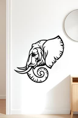 Elephant Wall Art, Wall Decor, Home Decor 3d model