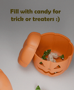 Pumpkin Candy Box for Halloween 3d model