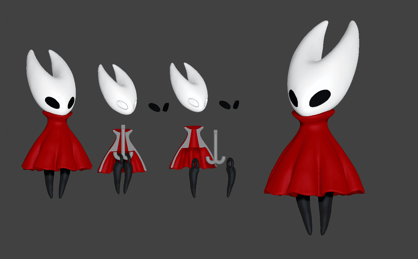 Dangling Doll Keychain 3d model