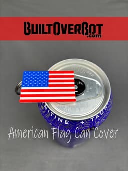 American Flag Soda Can Cover 3d model