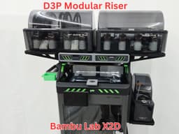 D3P riser for Bambu Lab X2D 3d model