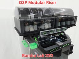 D3P riser for Bambu Lab X2D 3d model
