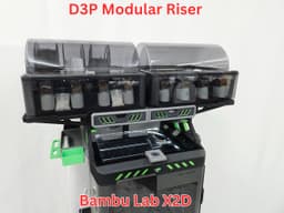 D3P riser for Bambu Lab X2D 3d model