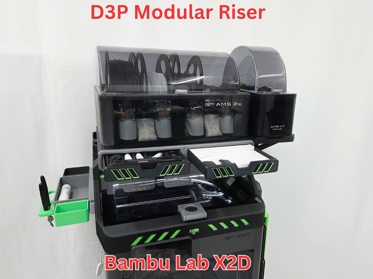 D3P riser for Bambu Lab X2D 3d model