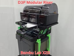 D3P riser for Bambu Lab X2D 3d model