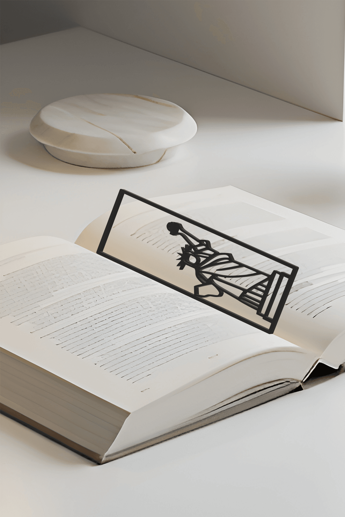 Statue Of Liberty Bookmark, Creativity Bookmark, Gift Idea 3d model