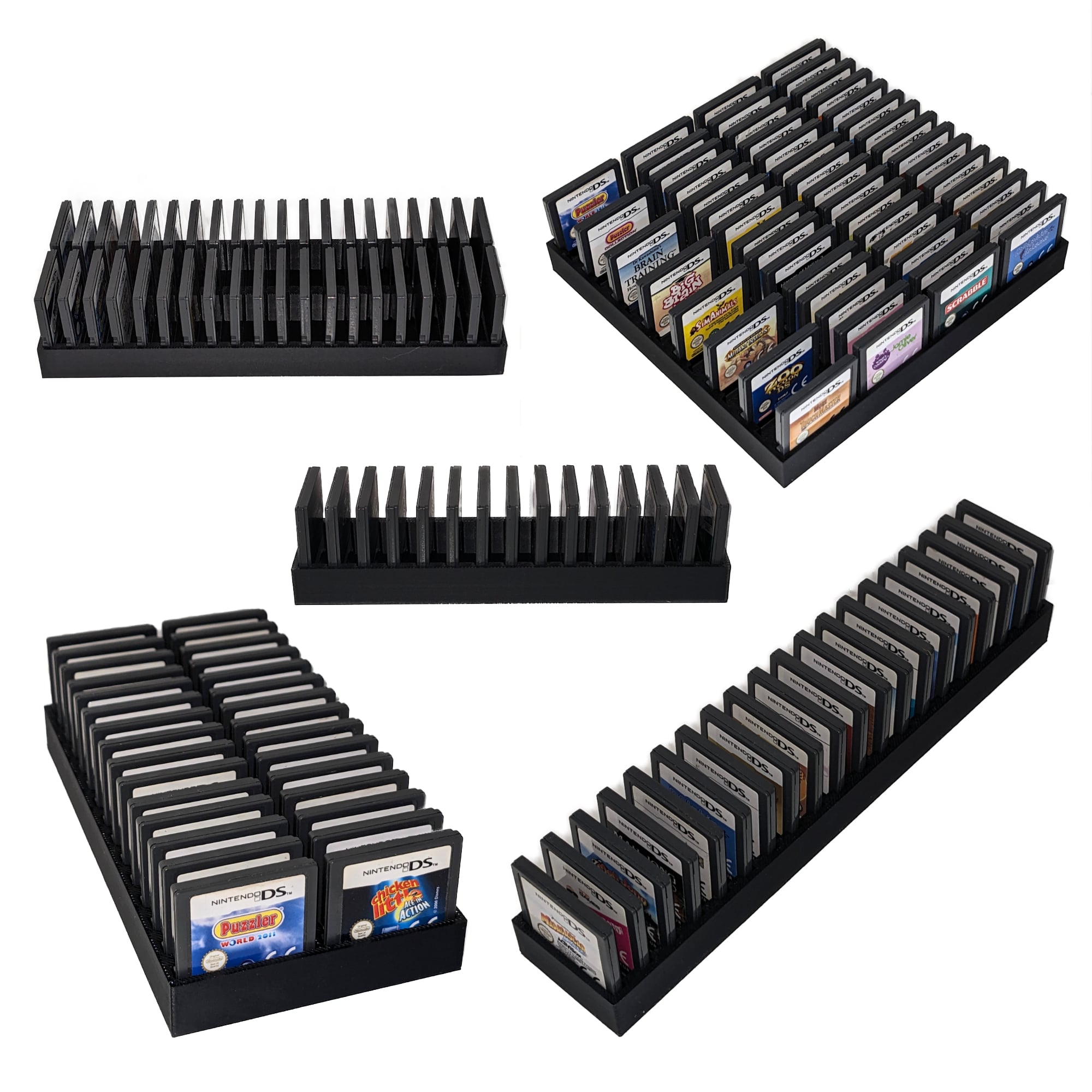 Nintendo DS Game Cartridge Holder Grids 200 Models 3d model