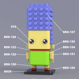 SQUARED MARGE SIMPSON 3d model