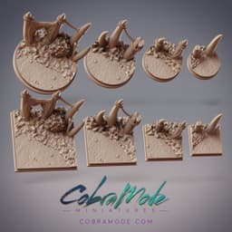 Sharp Bones Base Pack (8pcs) - Round and Square Versions 3d model