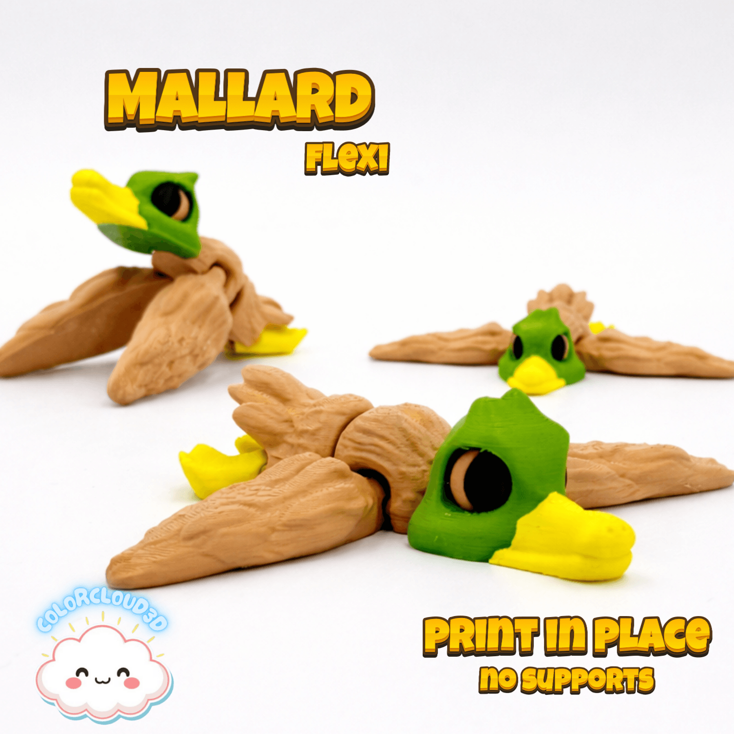 Mallard Duck - Flexi 3d model