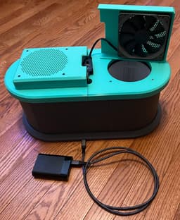 PCHEPA Duo - Fully assembled with one fan unmmounted - 3d model