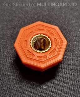 Heat Set Insert - Weight Bearing Snap - M8 Standard 3d model