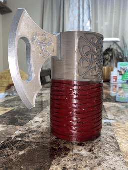 Viking Axe Can Cup 3d model