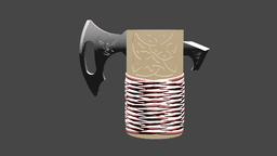 Viking Axe Can Cup 3d model