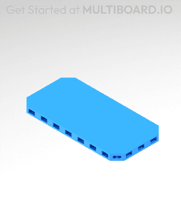 4x2 MU - Plain - MultiBoard Plate 3d model