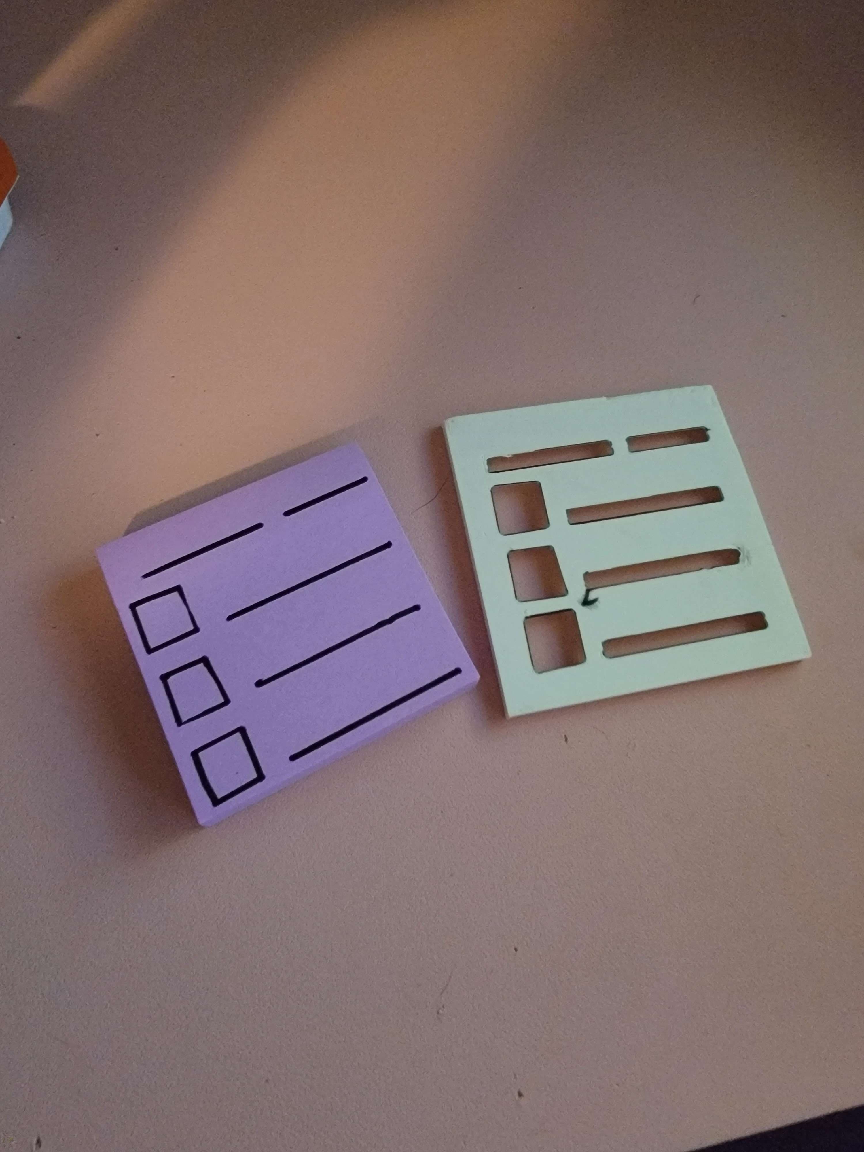 Post It Note To Do List Stencil 3d model