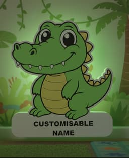 Cute Crocodile V2 – LED Strip compatible 3d model