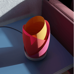 Multicolor Table Lamp 3d model