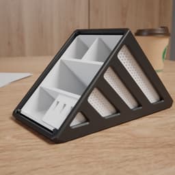Modern Desk Organizer 3d model