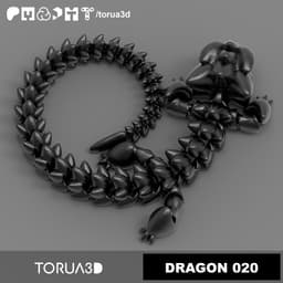 Articulated Dragon 020 3d model