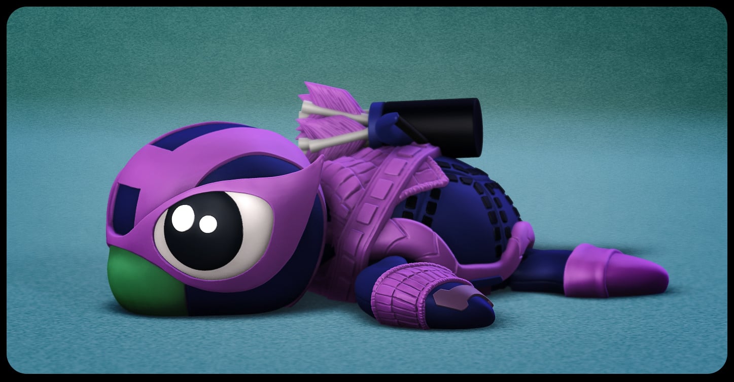 Super Turtle Hawkeye 3d model