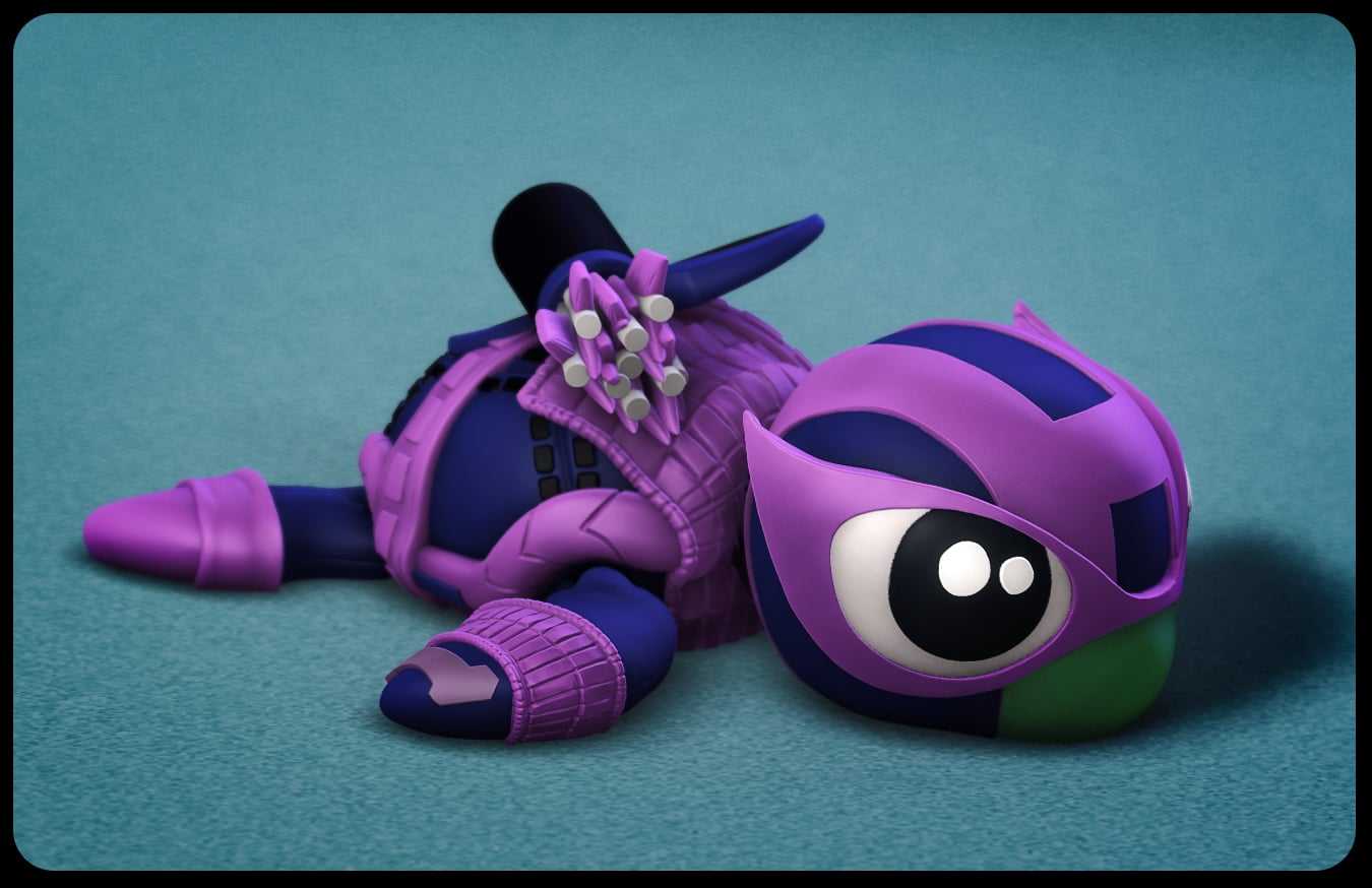 Super Turtle Hawkeye 3d model