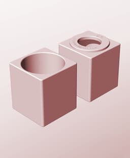 CS68-85-P Modular pierced component container modern decor 3d model