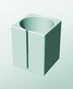 CS162-220-S Modular Stacking slotted container for home decor 3d model