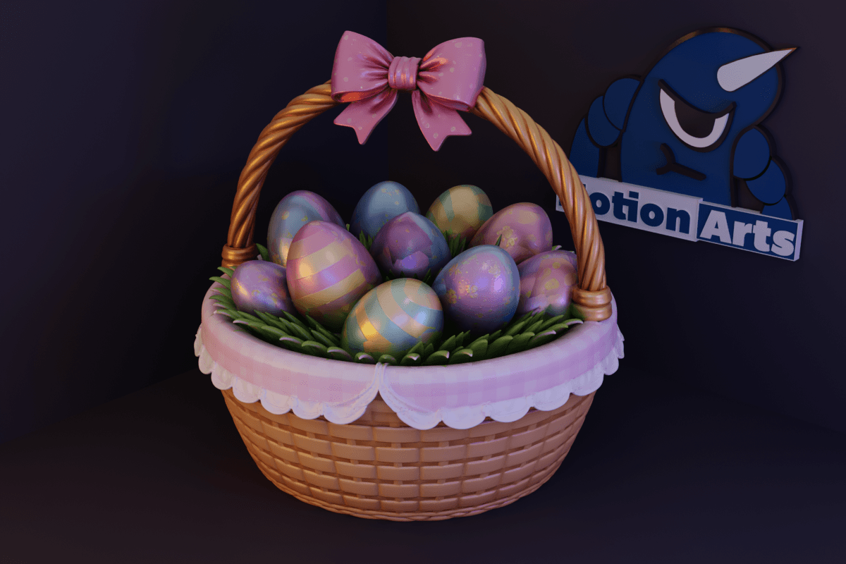 CESTA DE OVOS DE PASCOA.stl 3d model