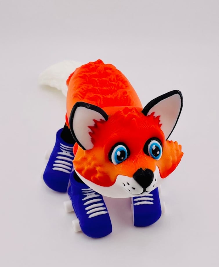 Fox Roller Skate Flexi 3d model