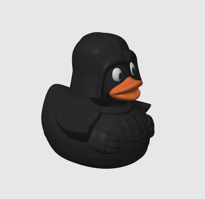 Rubber Debugger Duck Darth Vader 3d model