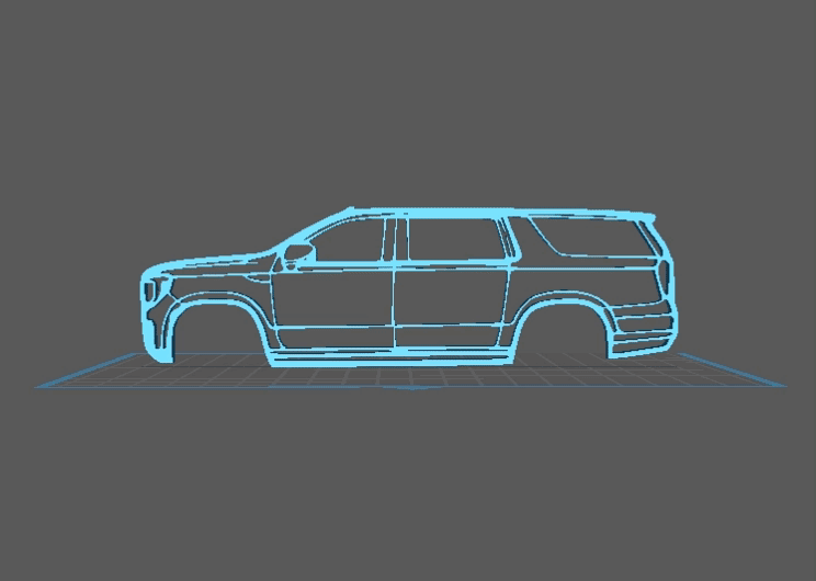 Cadillac - Escalade Wall Art 3d model