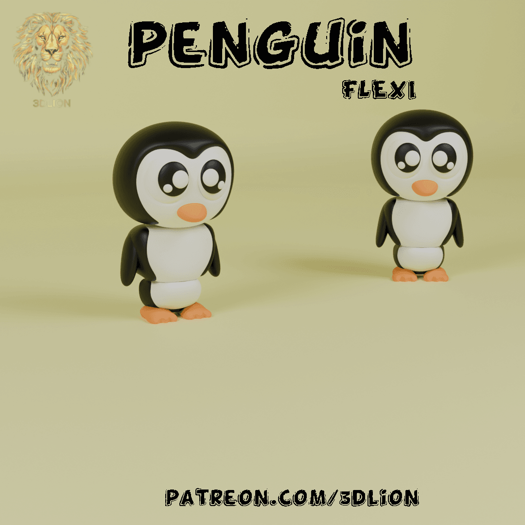 CUTE FLEXI PENGUIN 3d model