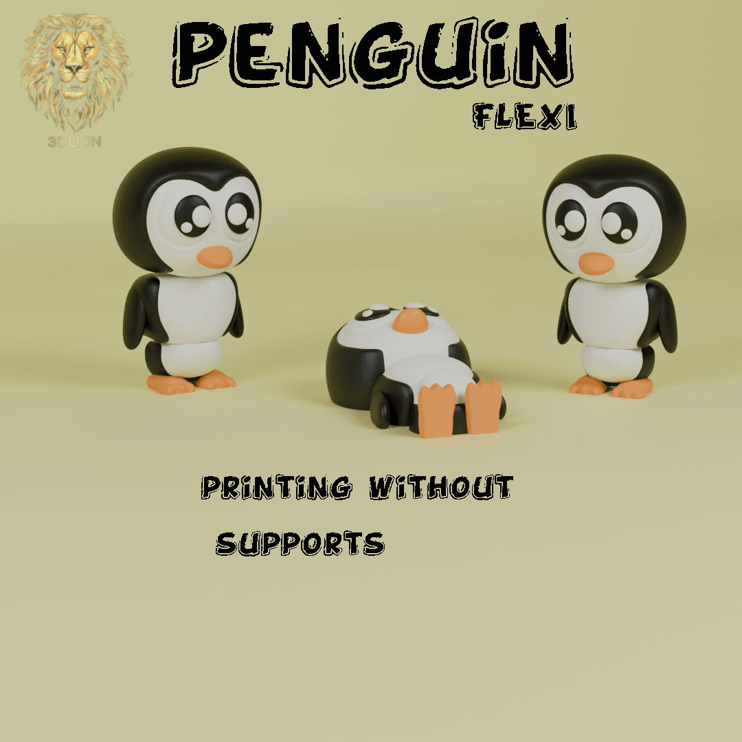 CUTE FLEXI PENGUIN 3d model