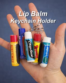 Universal Lip Balm Keychain Holder 3d model