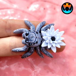 Tiny Water Lily Spider 3d model