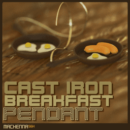 Cast Iron Skillet Pendant 3d model