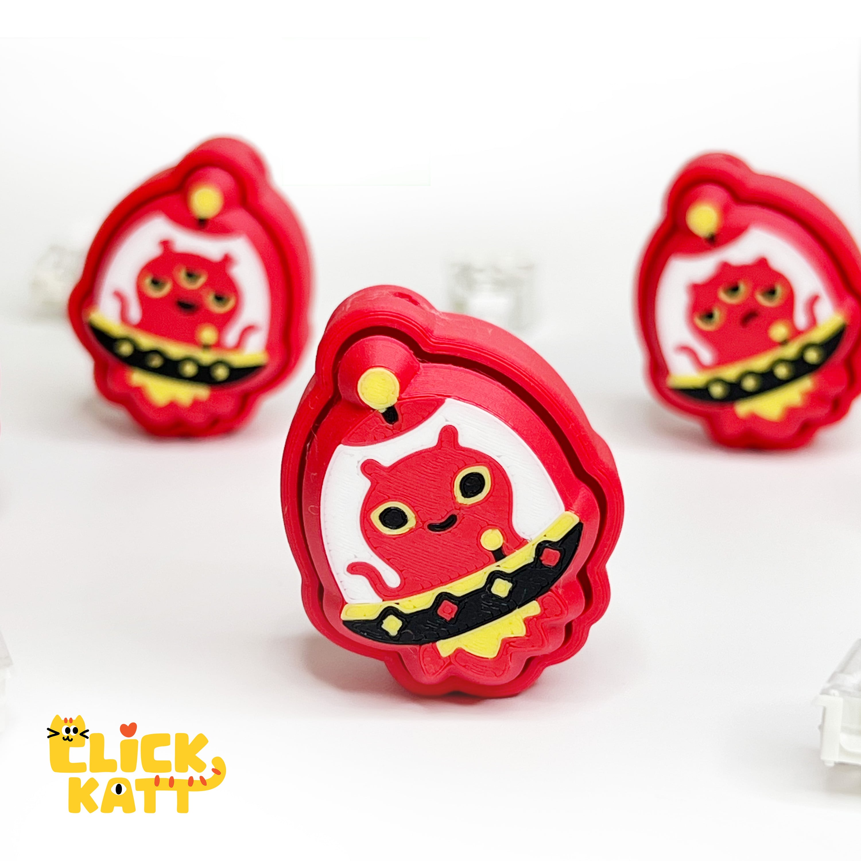 UFO V02 - Clicker Fidget Toy Keychain 3d model