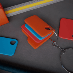 Folder Keychain | Computer Folder Keychain 3d model