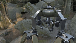 autonomous moon drill 3d model
