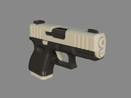 Glock Fidget Keychain – Slide-Action Toy 3d model