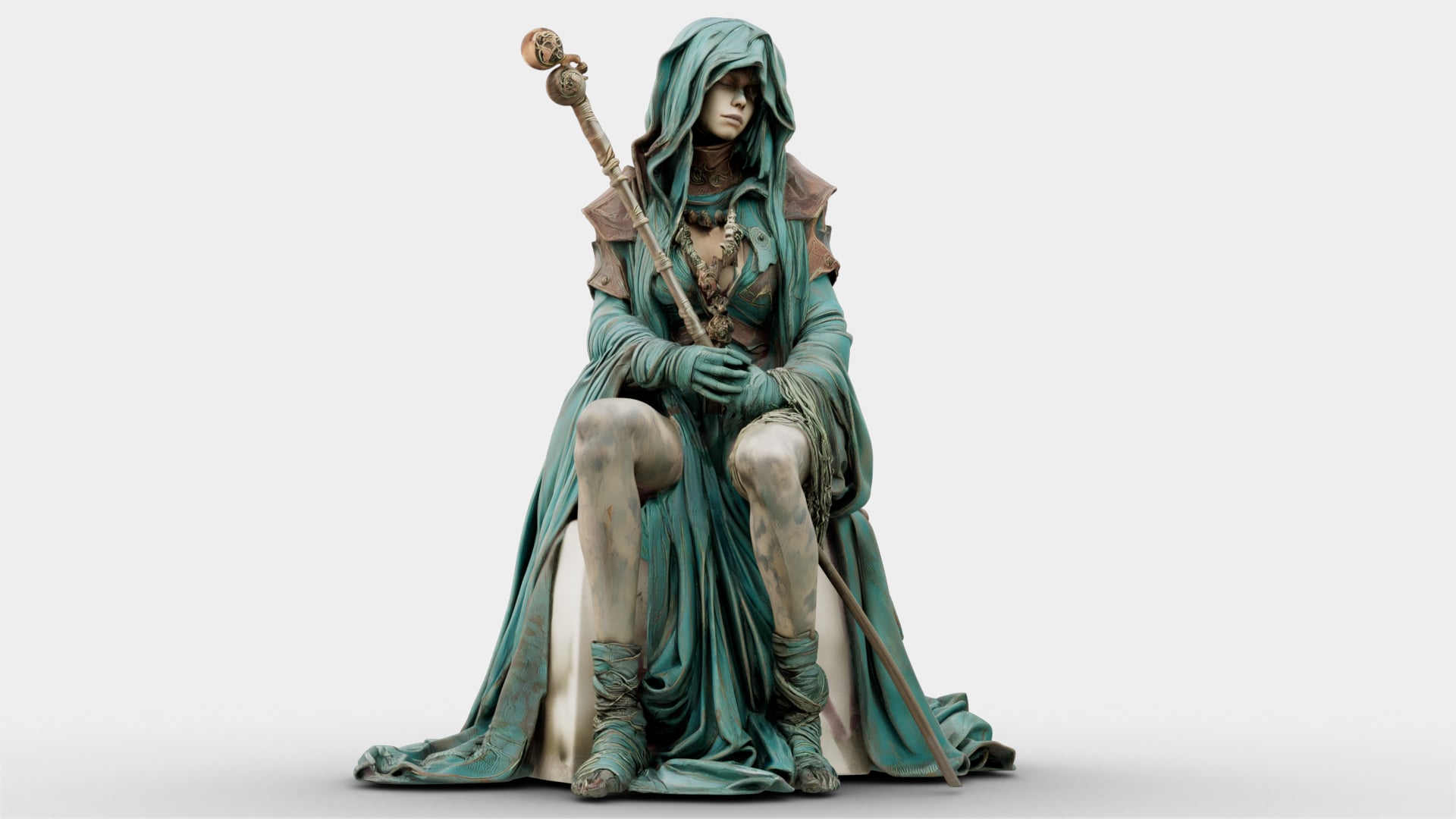 Dustbound Seer Sculpture 3d model